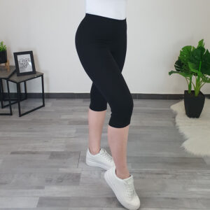 Pamučne crne tajice INKA 3/4