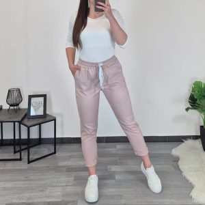 Hlače 9108 7/8 svijetlo ružičaste