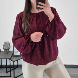 Bluza 24201 bordo